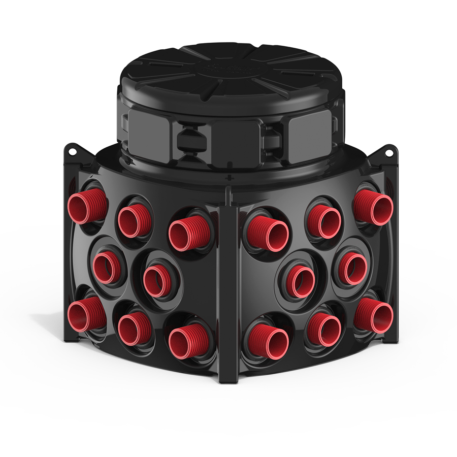 Колодец Ruwel КН 1000 H1000 с крышкой D 780 мм, с кабельными стойками