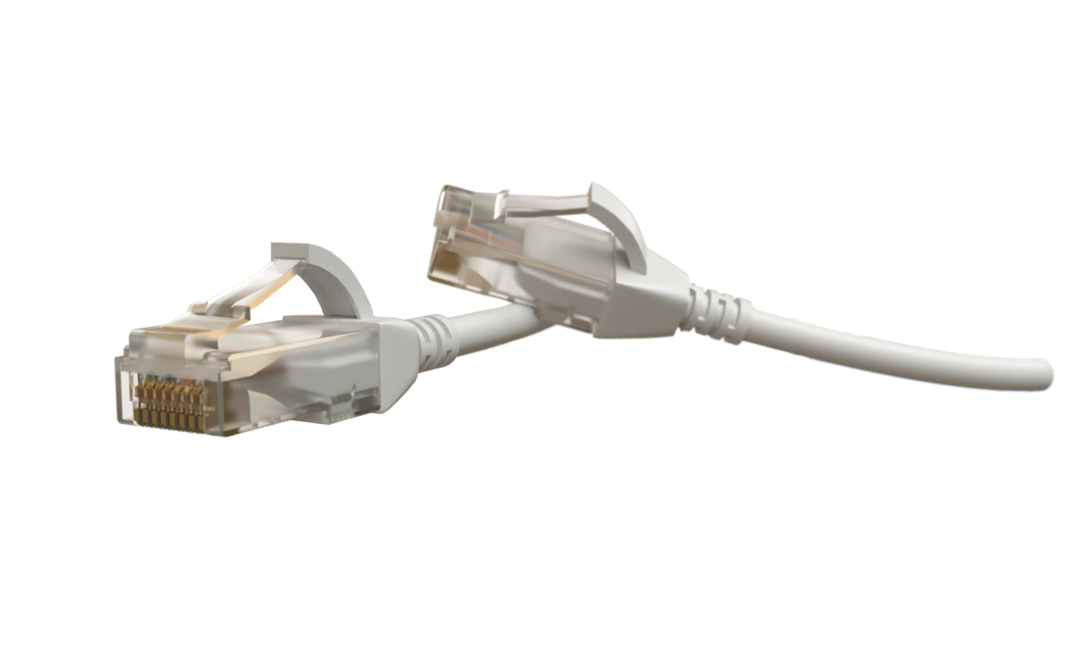 Патч-корд Hyperline U/UTP, категория 6 (100% Fluke Component Tested), 28AWG, LSZH, 1 м, белый